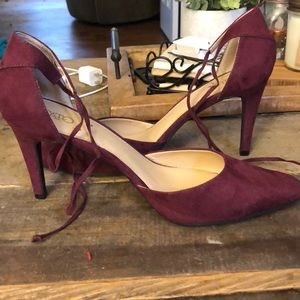 Burgundy heels